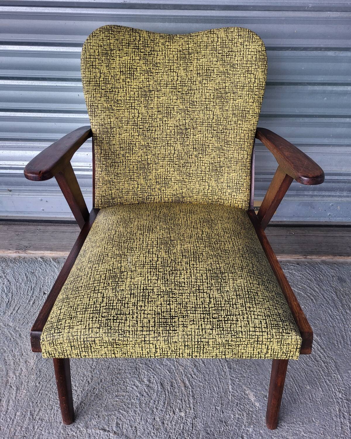 Vintage armchair circa 1950, model 634 style, by Achille Decommère