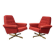 Pair of Vintage Swivel Armchairs from Up Zavody, 1970s