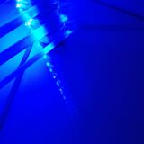 Multi-position lamp plexi led blue ikea vintage