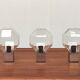 German Vintage Lamps Space Chrome and Glass by Motoko Ishii for Staff
