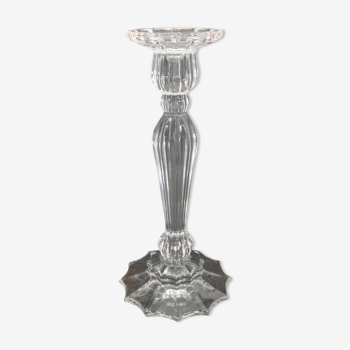 Crystal candle holder, torch 30 cm high, 20th