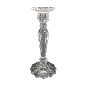 Bougeoir en cristal flambeau de 30 cm de hauteur , 20 ème