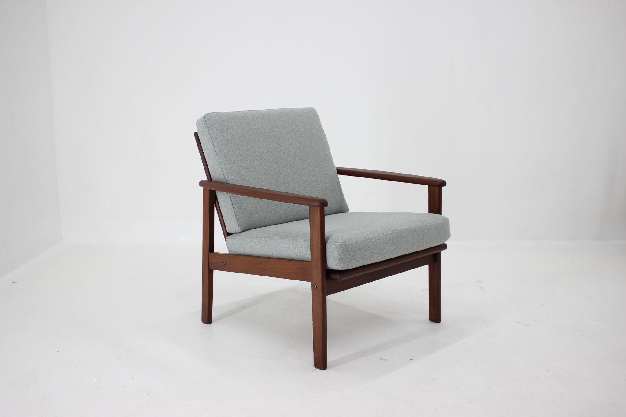 Fauteuil en hêtre danois des années 1960
