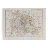 Poster / Map of Puy de Dôme
