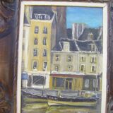 Painting "The port of Cherbourg"