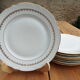 8 flat plates porcelain CNP
