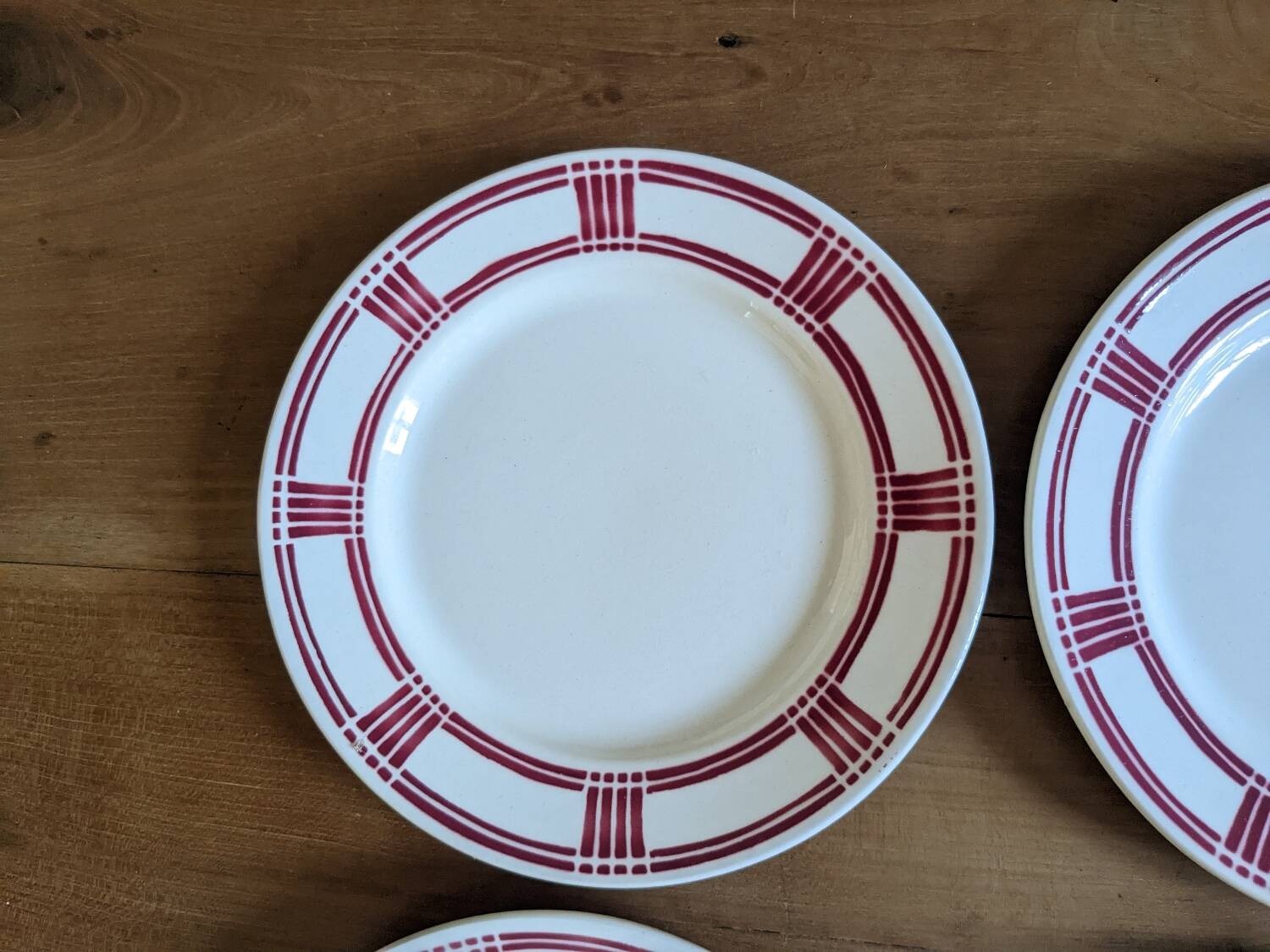 4 Badonviller dessert plates