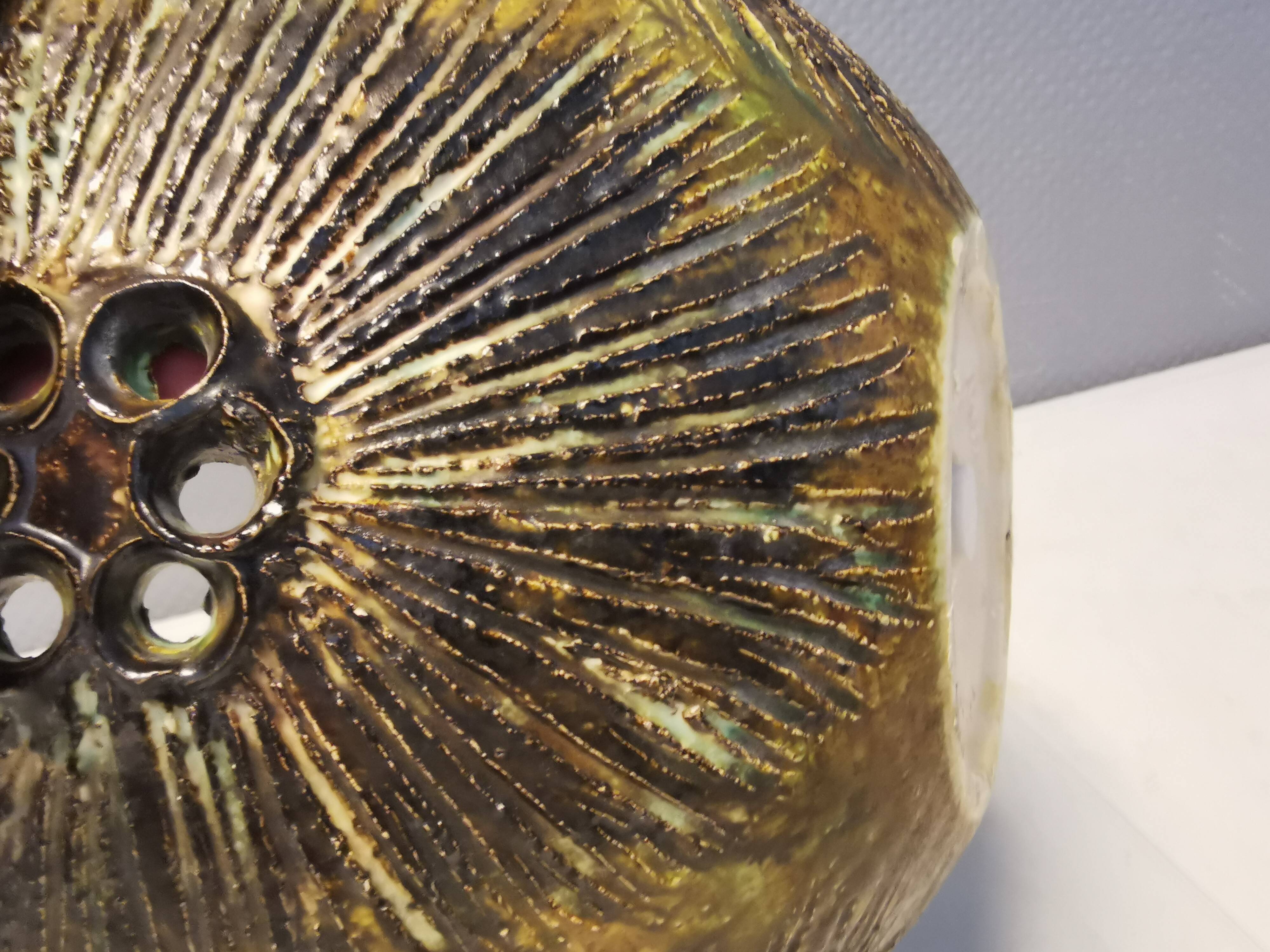 Bol en céramique, conçu par Jette Hellerøe pour son propre atelier de céramique, Danemark années 1980.