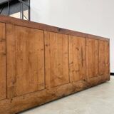 Enfilade de métier XXL chêne portes vitrées