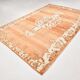 8x12 Terracotta & Brown Vintage Persian Rug, Rugs For Bedroom, 225x353Cm