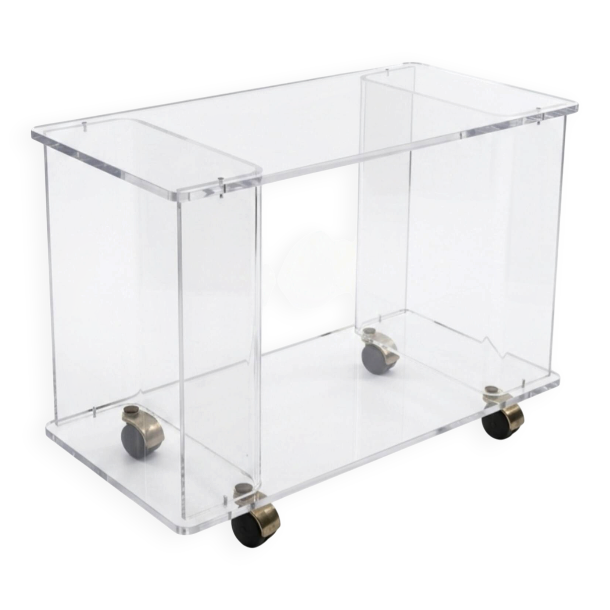 Iconic dessert in transparent Lucite – Attributed to David Lange