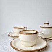 2 coffee cups, pot and sugar bowl Torgau, 1970