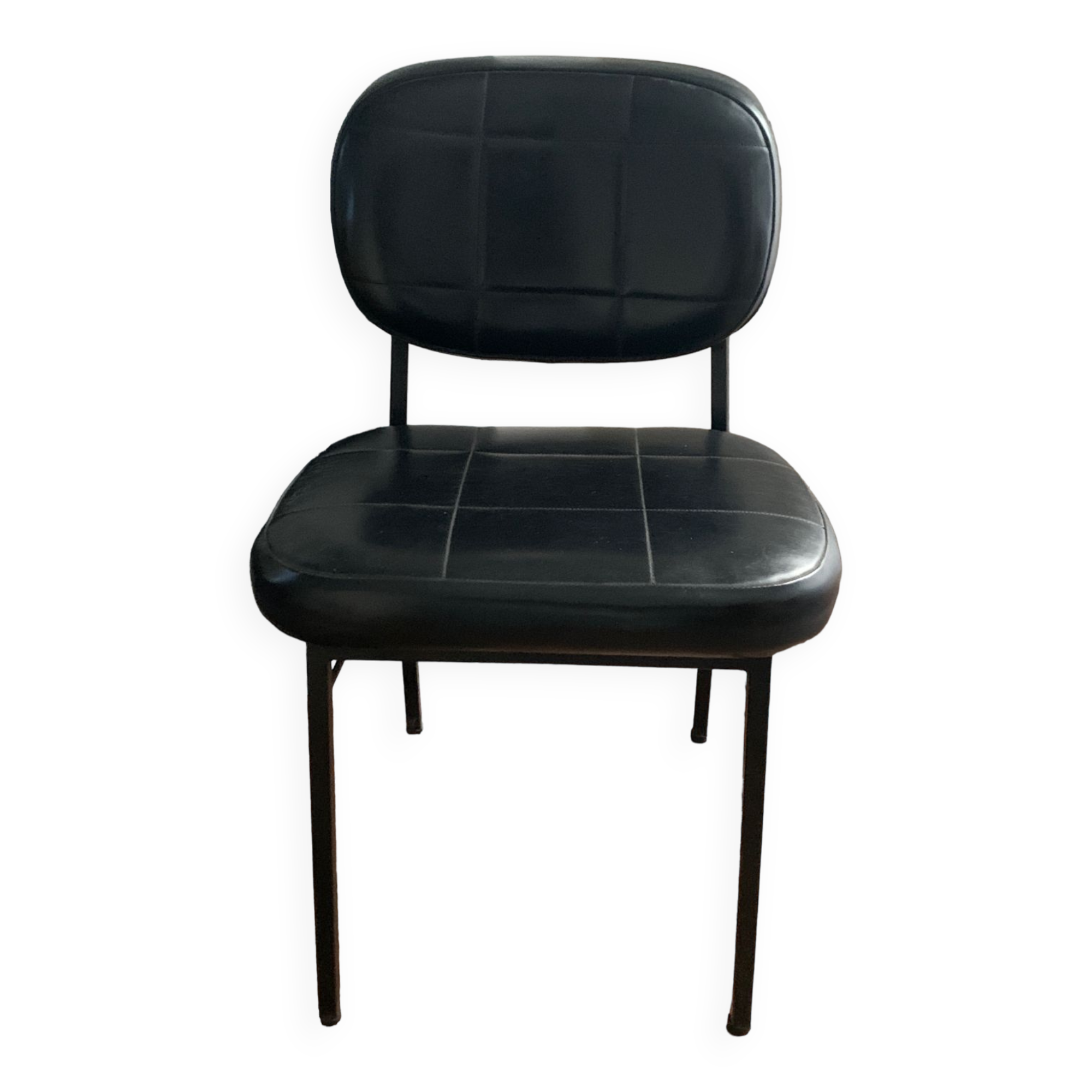 Modernist leatherette armchair