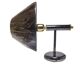 Art Deco brass wall lamp, Poland, 1980s