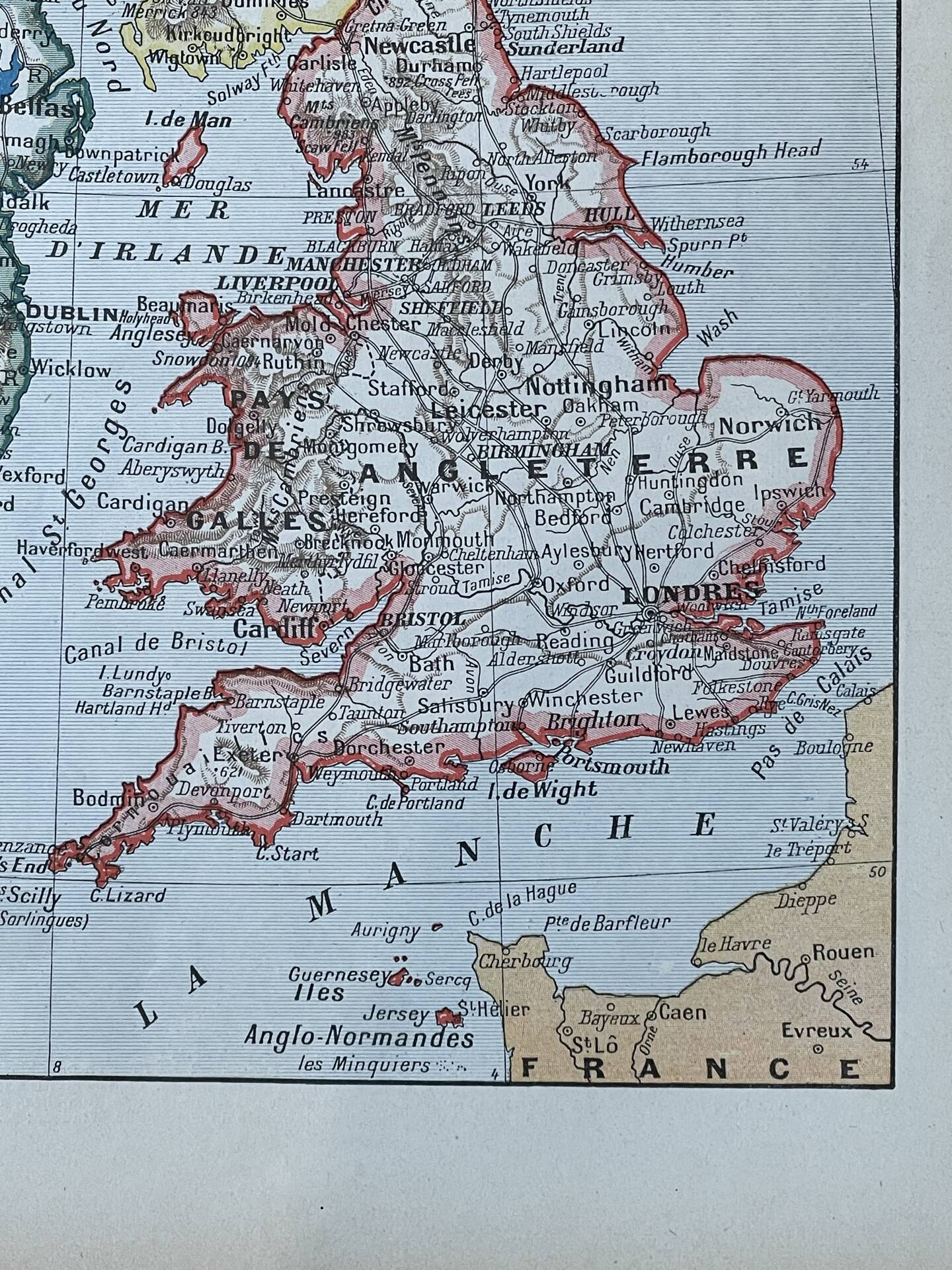 Map of Great Britain and Ireland - 20x29cm