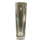 Square-based crystal vase