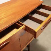 1960s English buffet, brown, teak veneer