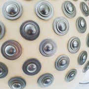 Exceptional plexiglas & plaster ball lamp house arlus 1970 space age 7