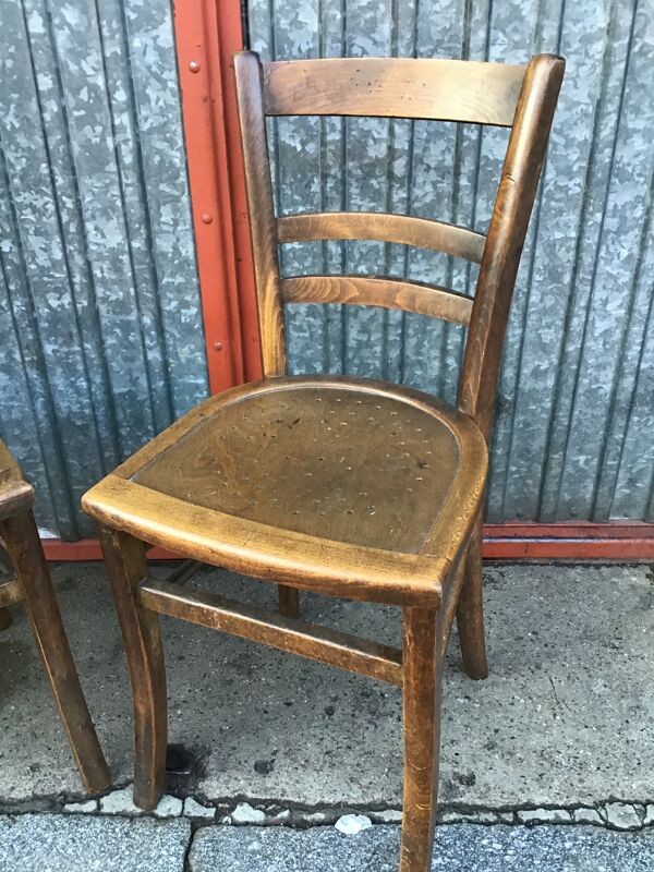 Set de 2 chaises bistrot vintage
