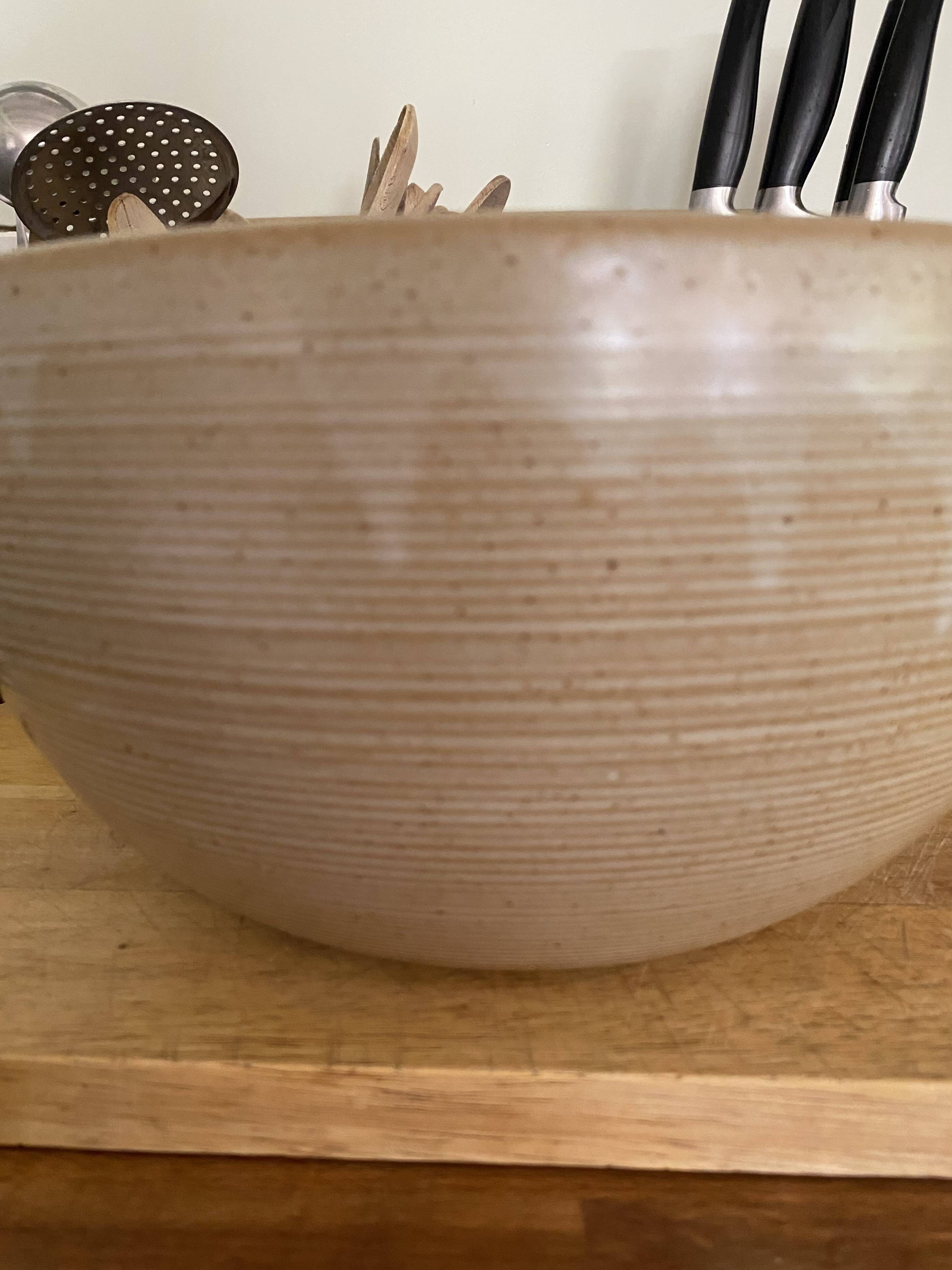 XXL enamelled stoneware salad bowl