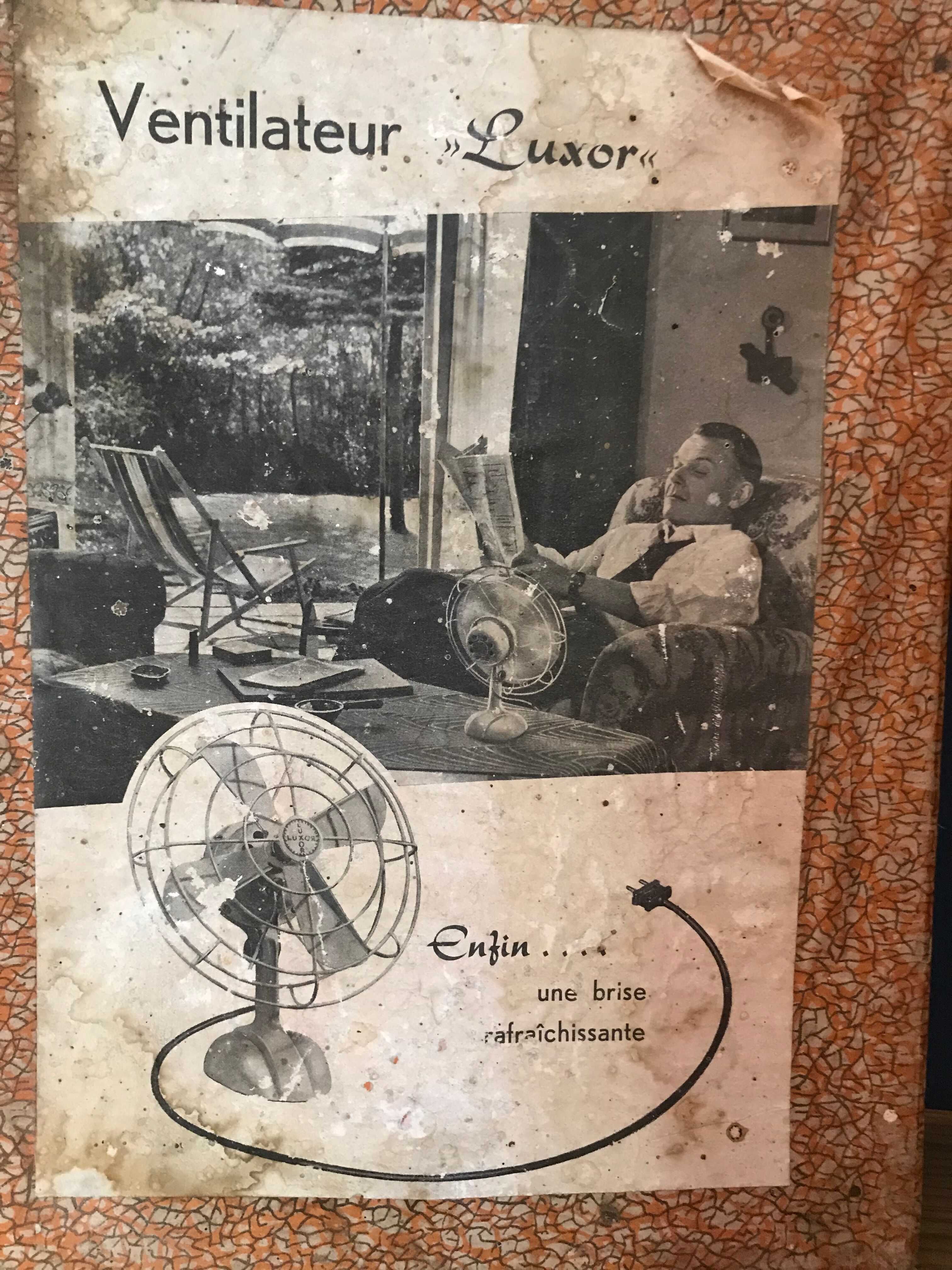 Old cast iron Luxor fan