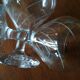 Five engraved vintage glasses white wine or aperitif glasses