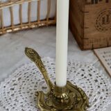 Elegant vintage solid brass cellar rat with handle
