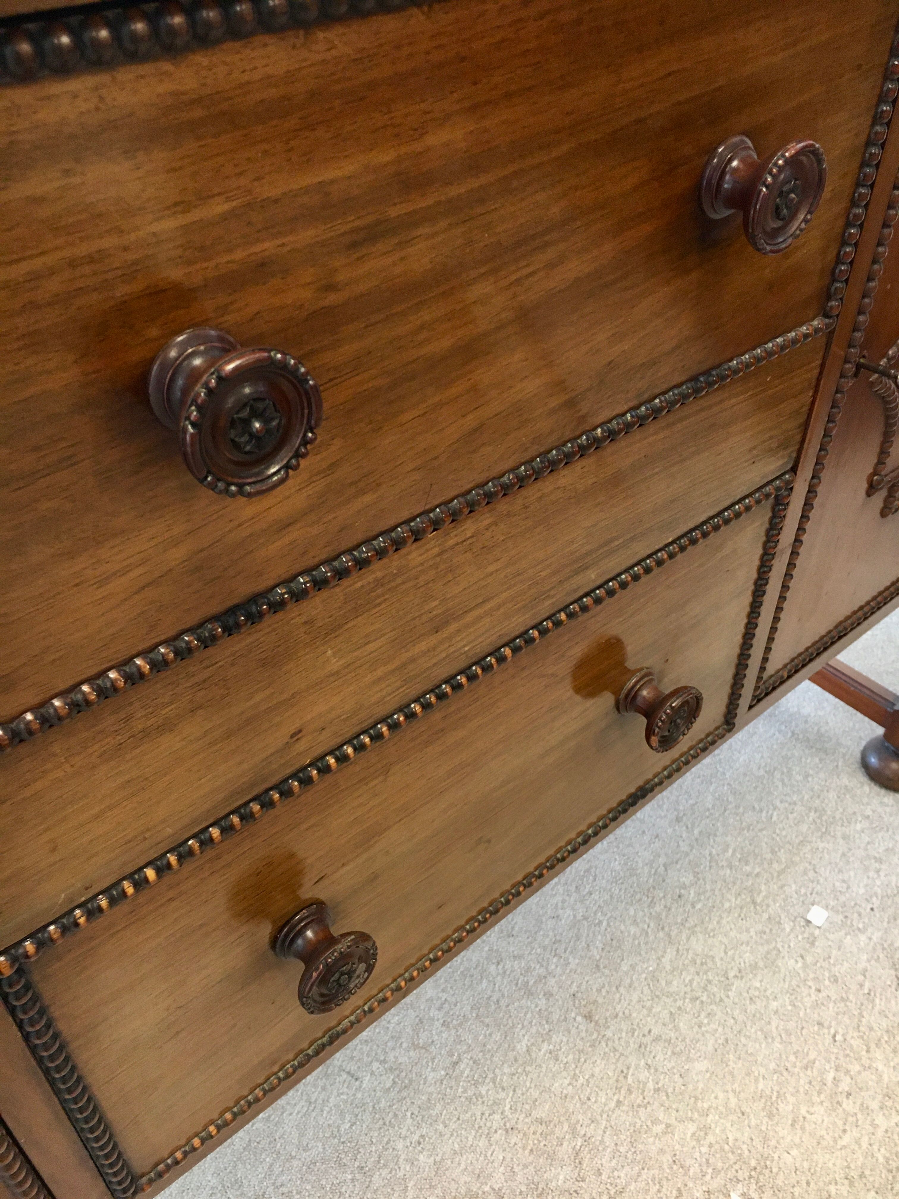 English buffet in mahogany
