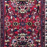 Vintage handmade persian hamadan rug