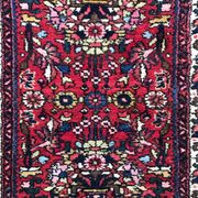 Vintage handmade persian hamadan rug