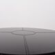 Round table leather black Tito Agnoli for Mateo Grassi