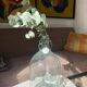 Transparent glass bottle