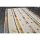 1970s Turkish Oushak Handmade Wool Cotton Beige Runner Rug 116x344