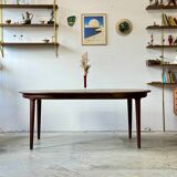 Table extensible en palissandre, conçue par J. Andersen, Danemark, années 1960