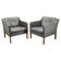 Pair of Leather Lounge Chairs by Børge Mogensen for Fredericia 1970s