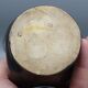 Vase vintage ceramique jaune et noir design annees 50 60