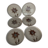 Assiettes a dessert en véritable grès france