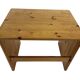 Tables d'appoint gigognes en bois de pin vintage, ensemble de 3
