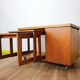 Extendable coffee table nest tables gigognes and beverage cabinet Mcintosh Tristor