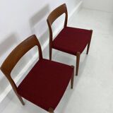 Set of Danish Chairs by Niels Møller for J. L. Møllers, 1960s, Set of 2