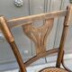 Pair of curved wooden bistro chairs