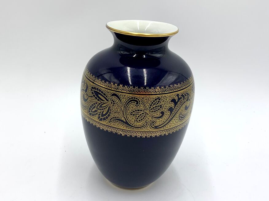 Porcelain cobalt vase, Echt Kobalt, KPM Bavaria, Germany | Selency