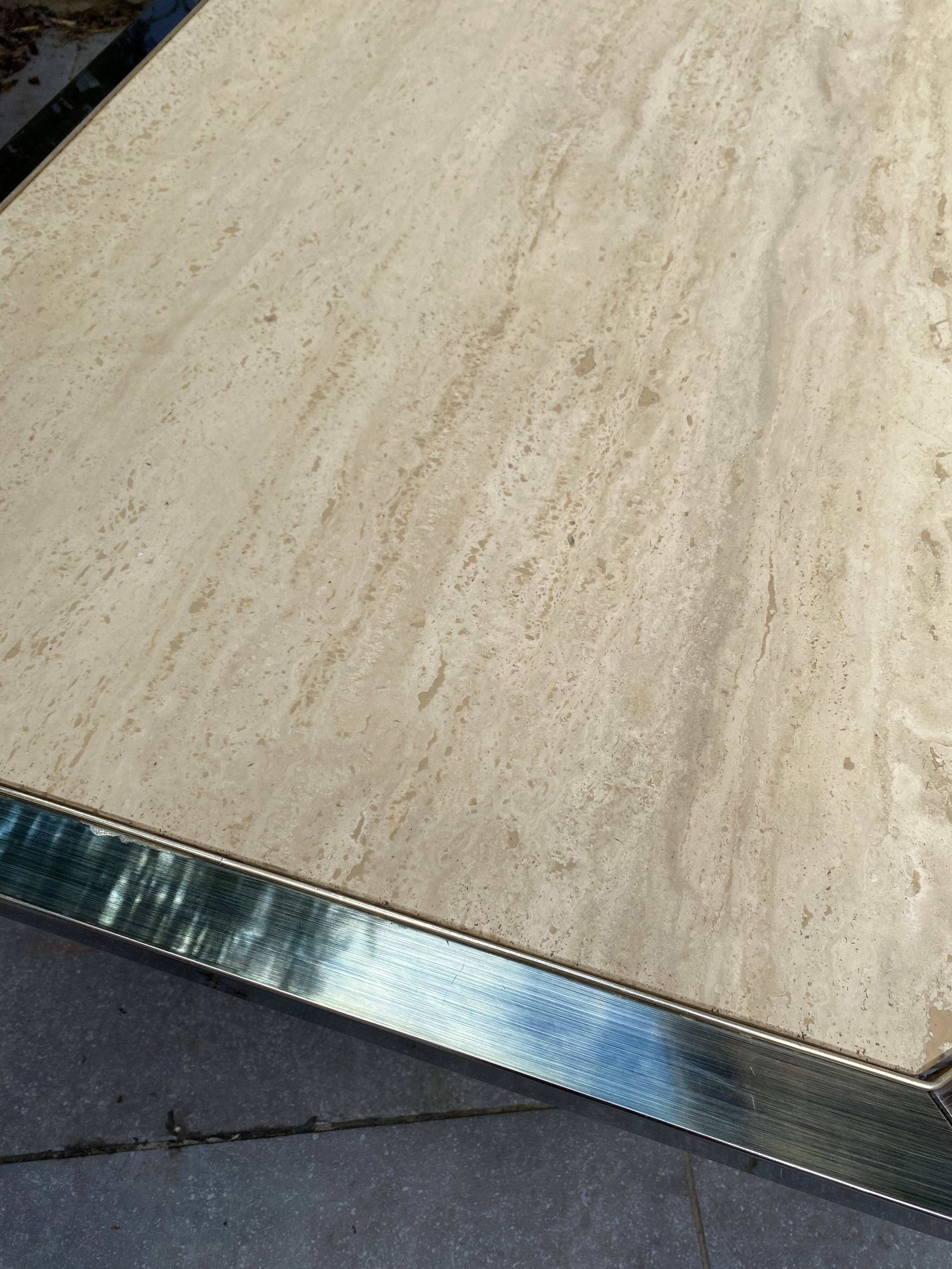 Fedam travertine coffee table