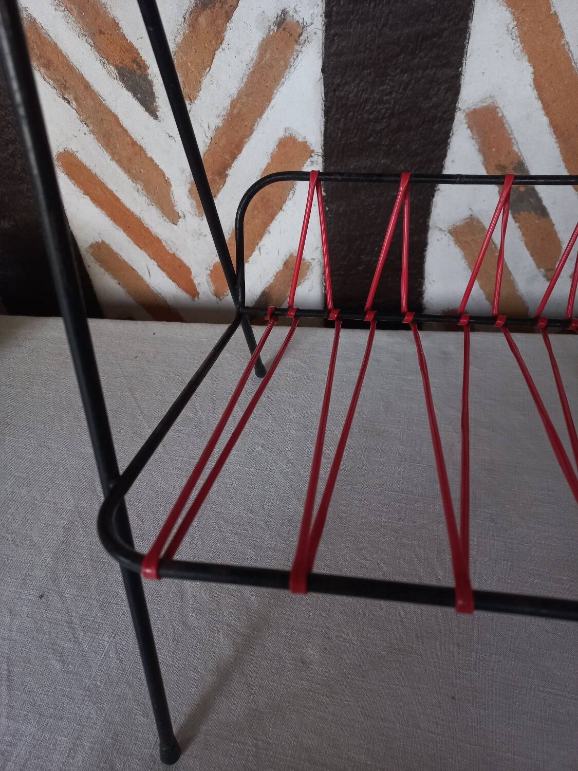 Magazine holder end table 1960
