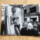 Very large photography. Woman Brussels Advertising lingerie, 90s