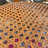 Children's bistro chair in wood and caning