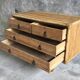 Bamboo and rattan chest of drawers - vintage 1960s