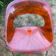 Translucent orange chairs