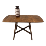 Ercol 1950’s ‘Old Colonial 377”  blue label drop leaf table