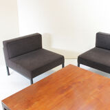 Table basse et deux 2 fauteuils par Wim den Boon, Pays-Bas 1958